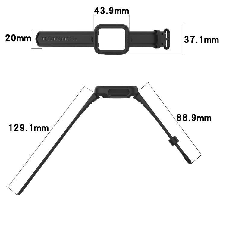 For Xiaomi Mi Watch Lite Silicone Solid Color Watch Band(White) - Watch Bands by buy2fix | Online Shopping UK | buy2fix