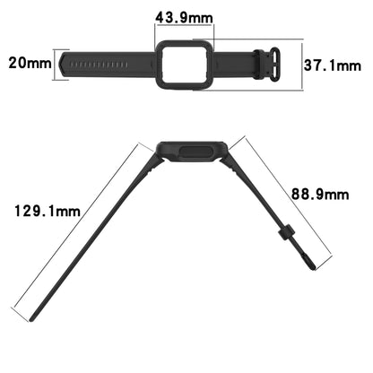 For Xiaomi Mi Watch Lite Silicone Solid Color Watch Band(White) - Watch Bands by buy2fix | Online Shopping UK | buy2fix