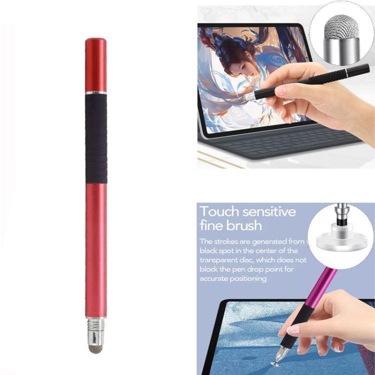 AT-31 Conductive Cloth Head + Precision Sucker Capacitive Pen Head 2-in-1 Handwriting Stylus with 1 Pen Head(Red) - Stylus Pen by buy2fix | Online Shopping UK | buy2fix