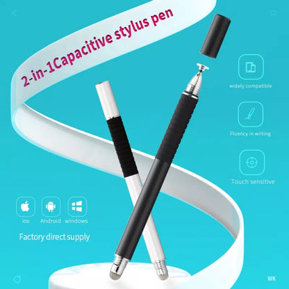 AT-31 Conductive Cloth Head + Precision Sucker Capacitive Pen Head 2-in-1 Handwriting Stylus with 1 Pen Head(Golden) - Stylus Pen by buy2fix | Online Shopping UK | buy2fix