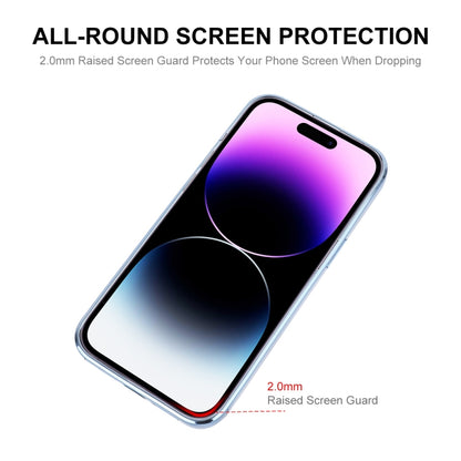 For iPhone 14 Pro ENKAY Electroplated MagSafe Shockproof TPU Phone Case with Lens Film(Purple) - iPhone 14 Pro Cases by ENKAY | Online Shopping UK | buy2fix