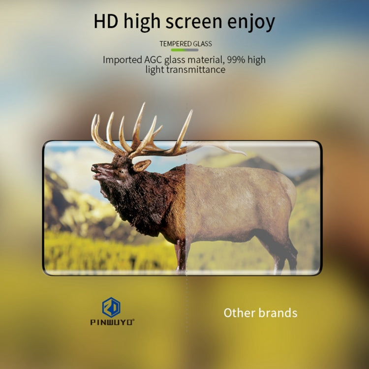 For Honor Magic5 PINWUYO 9H 3D Hot Bending Tempered Glass Film(Black) - Honor Tempered Glass by PINWUYO | Online Shopping UK | buy2fix