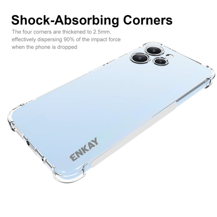 For Redmi 12 4G Global ENKAY Hat-Prince Transparent TPU Shockproof Phone Case - Xiaomi Cases by ENKAY | Online Shopping UK | buy2fix