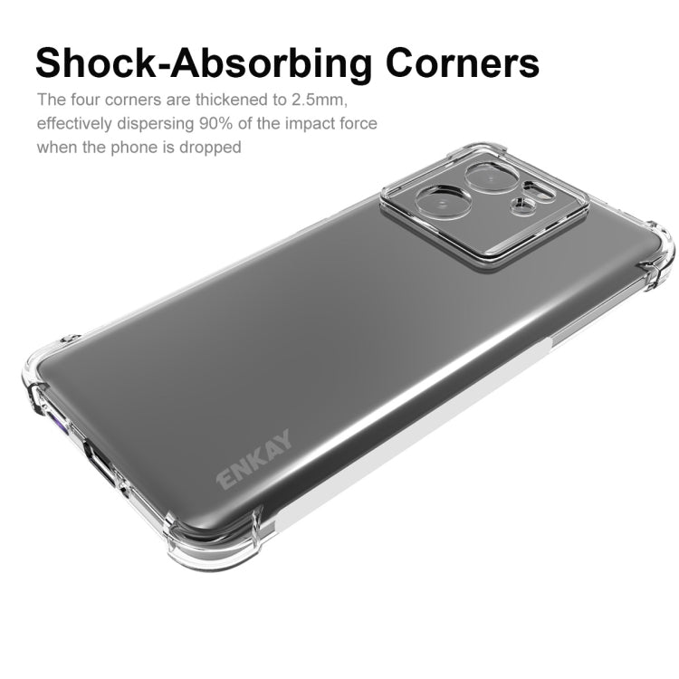 For Redmi K60 Ultra ENKAY Hat-Prince Transparent TPU Shockproof Phone Case - Redmi K60 Ultra Cases by ENKAY | Online Shopping UK | buy2fix