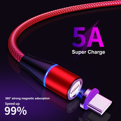 ENKAY ENK-CB1391 5A USB to Type-C Magnetic Fast Charging Data Cable with LED Light, Length: 1m(Blue) - Charging Cable & Head by ENKAY | Online Shopping UK | buy2fix