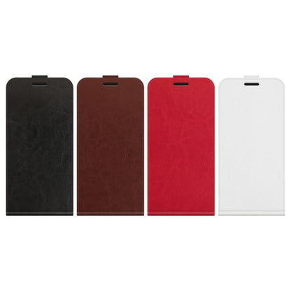 For iPhone 16 Plus R64 Texture Single Vertical Flip Leather Phone Case(Red) - iPhone 16 Plus Cases by buy2fix | Online Shopping UK | buy2fix