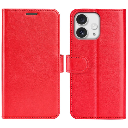 For iPhone 16 Pro R64 Texture Horizontal Flip Leather Phone Case(Red) - iPhone 16 Pro Cases by buy2fix | Online Shopping UK | buy2fix