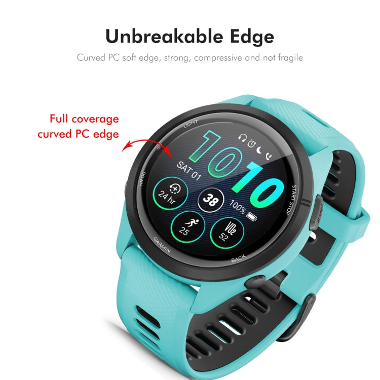 For Garmin Forerunner 265 2pcs ENKAY 3D Full Coverage Soft PC Edge + PMMA HD Screen Protector Film - Screen Protector by ENKAY | Online Shopping UK | buy2fix