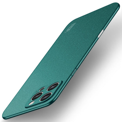 For iPhone 16 Pro MOFI Fandun Series Frosted PC Ultra-thin All-inclusive Phone Case(Green) - iPhone 16 Pro Cases by MOFI | Online Shopping UK | buy2fix