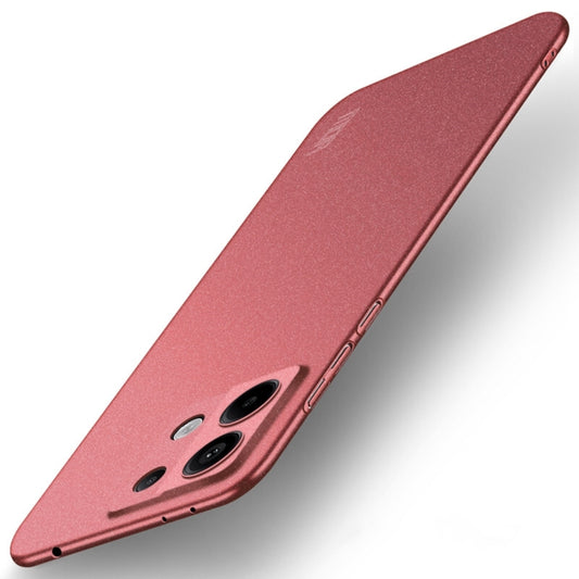 For Xiaomi Redmi Note 13 Pro 5G MOFI Fandun Series Frosted PC Ultra-thin All-inclusive Phone Case(Red) - Note 13 Pro Cases by buy2fix | Online Shopping UK | buy2fix