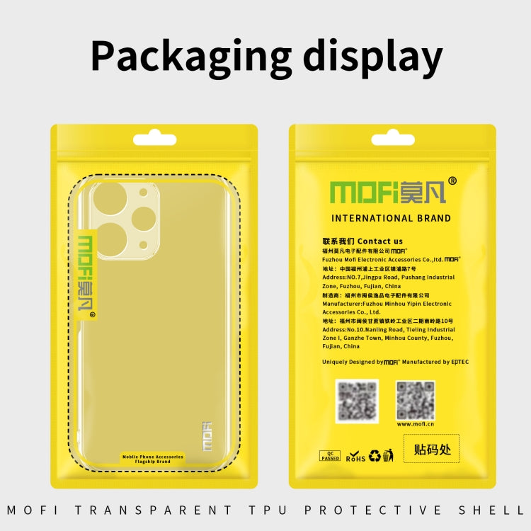 For Xiaomi Redmi 13C 5G MOFI Ming Series Ultra-thin TPU Phone Case(Transparent) - 13C Cases by MOFI | Online Shopping UK | buy2fix