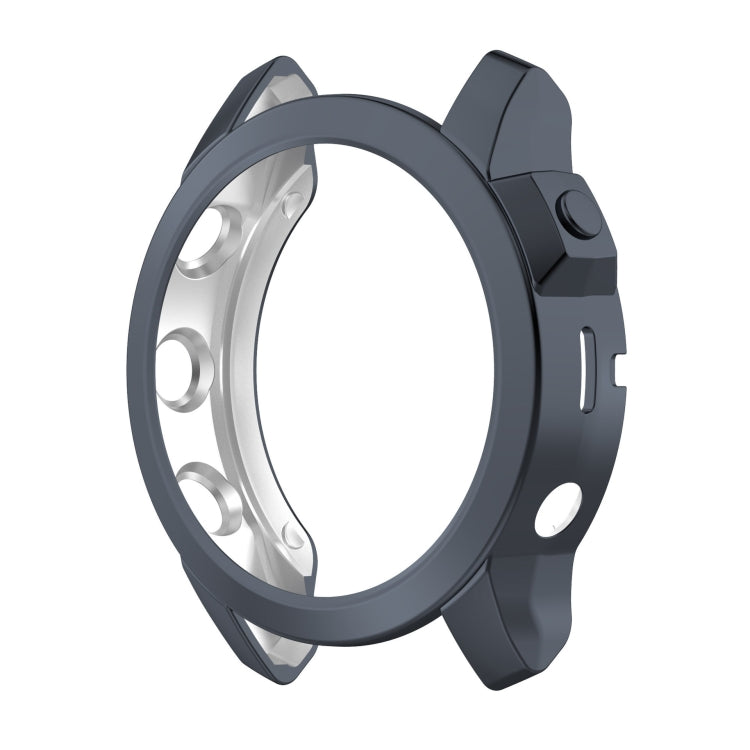 For Garmin Fenix 7 Pro Half Package Electroplated TPU Watch Protective Case(Grey) - Watch Cases by buy2fix | Online Shopping UK | buy2fix