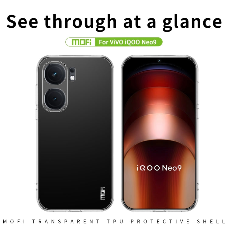 For vivo iQOO Neo9 /9 Pro MOFI Ming Series Ultra-thin TPU Phone Case(Transparent) - iQOO Neo9 Cases by MOFI | Online Shopping UK | buy2fix