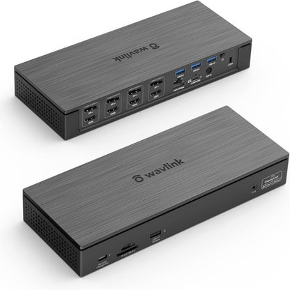 Wavlink UG69PD8 100W PD 18 in 1 Type-C Dock Compatible Type-C Universal Docking Station, Plug:US Plug - USB HUB by WAVLINK | Online Shopping UK | buy2fix