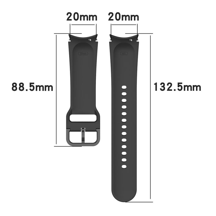 For Samsung Galaxy Watch4 40mm JUNSUNMAY Silicone Adjustable Strap + Full Coverage PMMA Screen Protector Kit(Cyan) - Watch Bands by JUNSUNMAY | Online Shopping UK | buy2fix