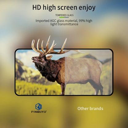 For vivo X100s PINWUYO 9H 2.5D Full Screen Tempered Glass Film(Black) - vivo Tempered Glass by PINWUYO | Online Shopping UK | buy2fix