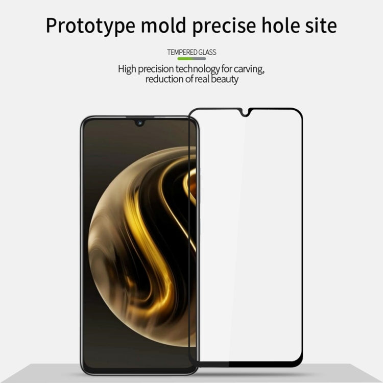 For Huawei nova Y72 PINWUYO 9H 2.5D Full Screen Tempered Glass Film(Black) - Huawei Tempered Glass by PINWUYO | Online Shopping UK | buy2fix