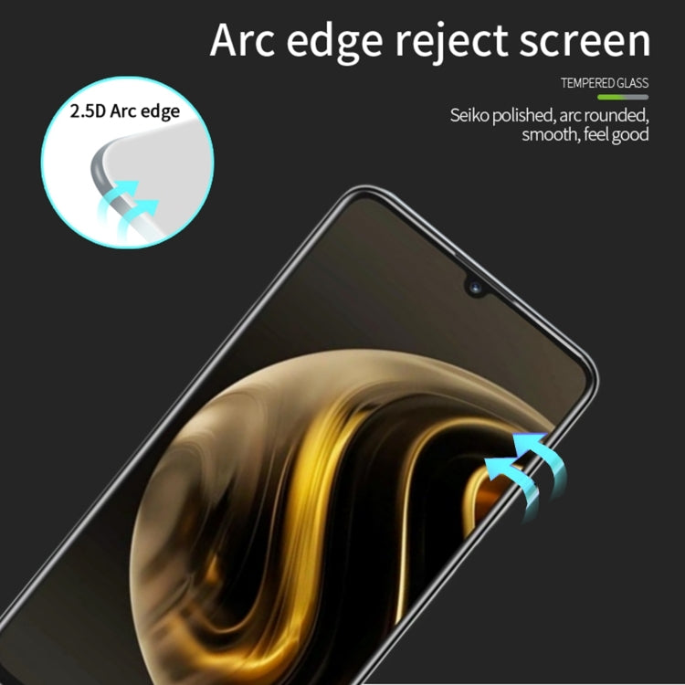 For Huawei nova Y72 PINWUYO 9H 2.5D Full Screen Tempered Glass Film(Black) - Huawei Tempered Glass by PINWUYO | Online Shopping UK | buy2fix