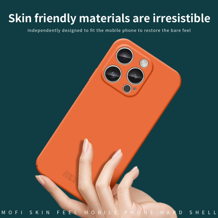 For iPhone 16 Pro Max MOFI Qin Series Skin Feel All-inclusive PC Phone Case(Orange) - iPhone 16 Pro Max Cases by MOFI | Online Shopping UK | buy2fix