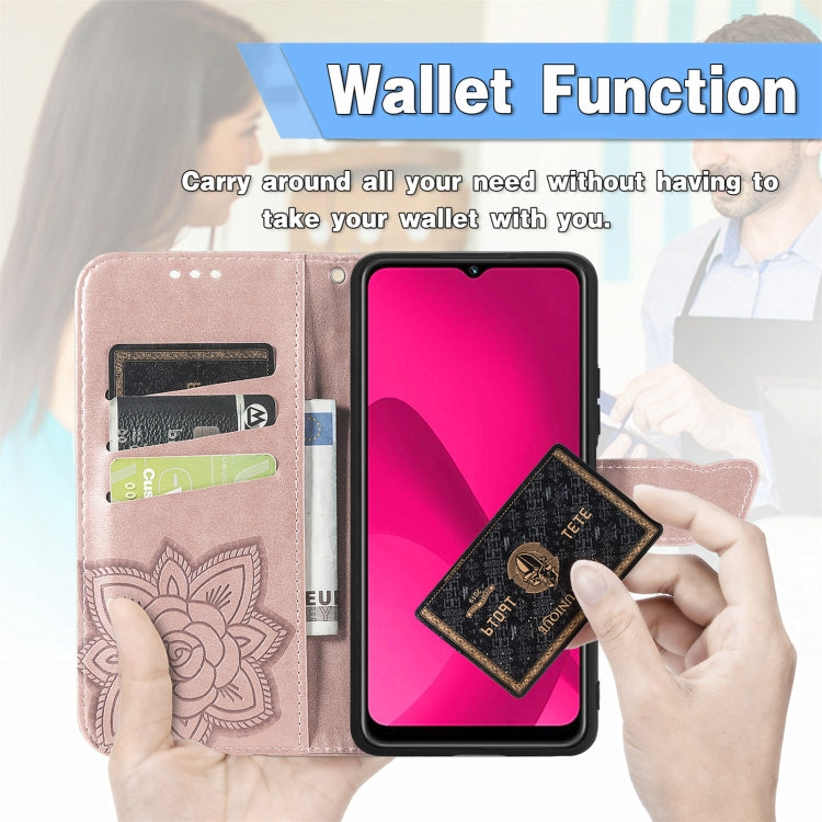 For iPhone 16 Pro Max Butterfly Love Flower Embossed Leather Phone Case(Black) - iPhone 16 Pro Max Cases by buy2fix | Online Shopping UK | buy2fix