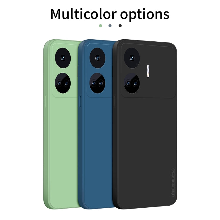 For Realme GT Neo5 SE PINWUYO Sense Series Liquid Silicone TPU Phone Case(Black) - Realme Cases by PINWUYO | Online Shopping UK | buy2fix