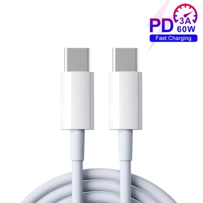 XJ-97 60W 3A USB-C / Type-C to Type-C Fast Charging Data Cable, Cable Length:0.5m - USB-C & Type-C Cable by buy2fix | Online Shopping UK | buy2fix