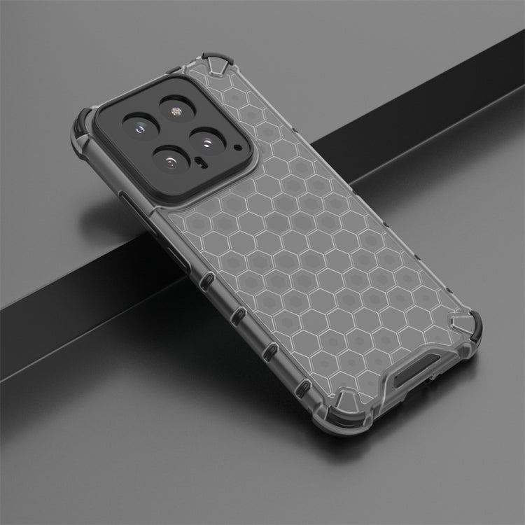 For Xiaomi 14 Shockproof Honeycomb Phone Case(Black) - 14 Cases by buy2fix | Online Shopping UK | buy2fix