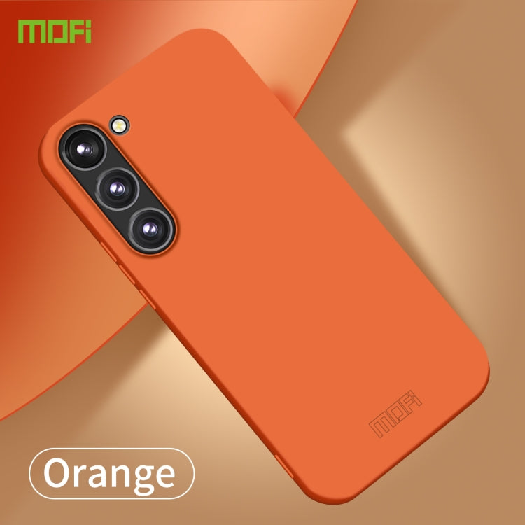 For Samsung Galaxy S23 5G MOFI Qin Series Skin Feel All-inclusive PC Phone Case(Orange) - Galaxy S23 5G Cases by MOFI | Online Shopping UK | buy2fix