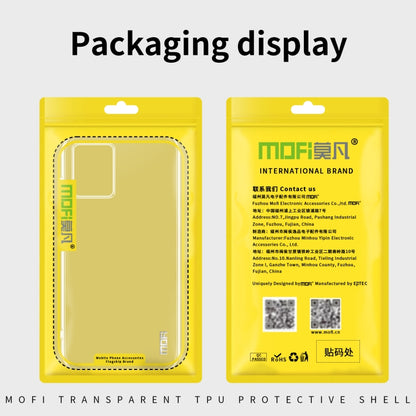 For Motorola Edge 40 Neo MOFI Ming Series Ultra-thin TPU Phone Case(Transparent) - Motorola Cases by MOFI | Online Shopping UK | buy2fix