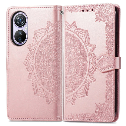 For Blackview A200 Pro Mandala Flower Embossed Leather Phone Case(Rose Gold) - More Brand by buy2fix | Online Shopping UK | buy2fix