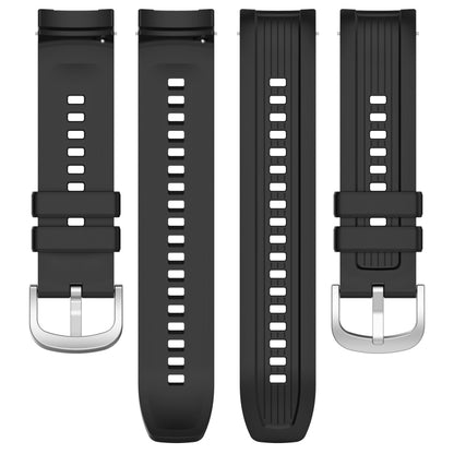 For Amazfit Balance A2286 Vertical Texture Silicone Watch Band(White) - Watch Bands by buy2fix | Online Shopping UK | buy2fix