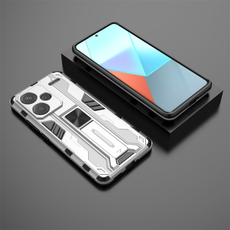 For Redmi Note 13 Pro+ Supersonic Armor PC Hybrid TPU Phone Case(Silver) - Note 13 Pro+ Cases by buy2fix | Online Shopping UK | buy2fix