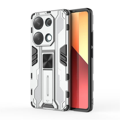 For  Redmi Note 13 Pro 4G Supersonic Armor PC Hybrid TPU Phone Case(Silver) - Note 13 Pro Cases by buy2fix | Online Shopping UK | buy2fix