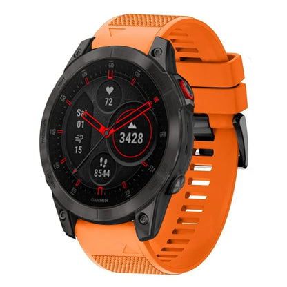 For Garmin Epix Gen 2 22mm Quick Release Silicone Watch Band(Orange) - Watch Bands by buy2fix | Online Shopping UK | buy2fix