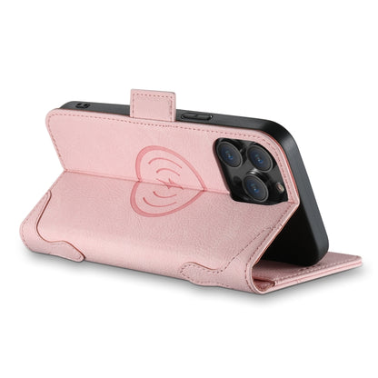 For iPhone 14 Plus SUTENI J07 Multifunctional Horizontal Flip Magsafe Leather Phone Case(Pink) - iPhone 14 Plus Cases by Suteni | Online Shopping UK | buy2fix