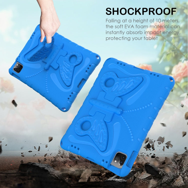 For iPad Pro 11 2024 Butterfly Bracket EVA Shockproof Tablet Case(Blue) - iPad Pro 11 2024 Cases by buy2fix | Online Shopping UK | buy2fix