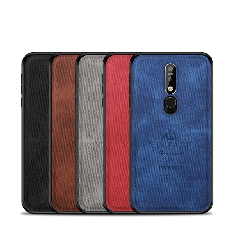 PINWUYO Shockproof Waterproof Full Coverage PC + TPU + Skin Protective Case for Nokia 7.1 (2018)(Gray) - Nokia Cases by buy2fix | Online Shopping UK | buy2fix