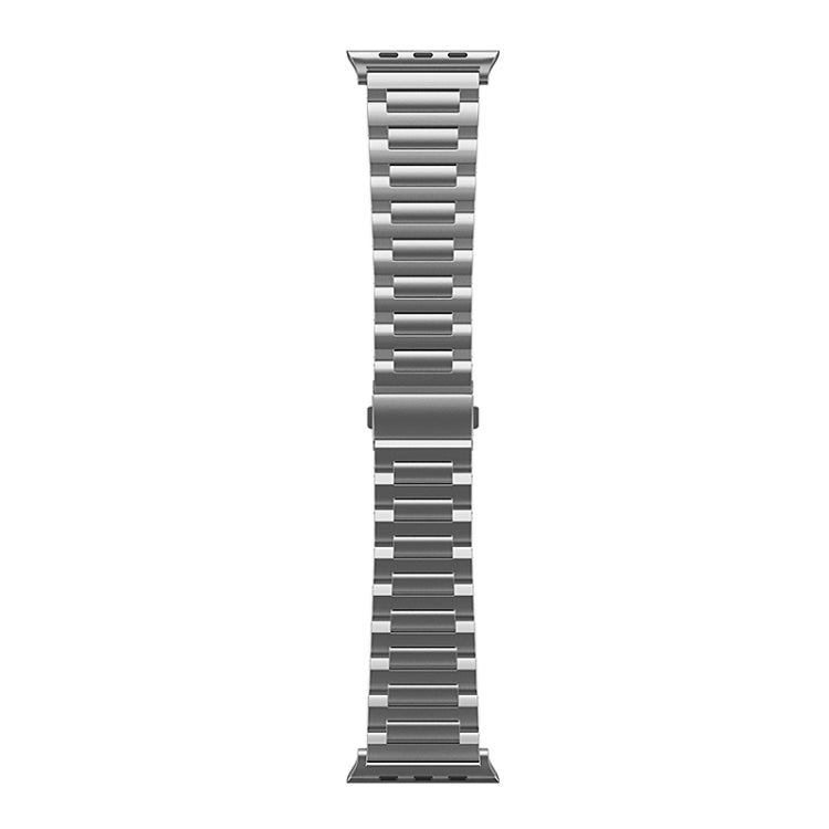 For Apple Watch Series 8 45mm I-Shaped Titanium Watch Band(Grey) - Watch Bands by buy2fix | Online Shopping UK | buy2fix