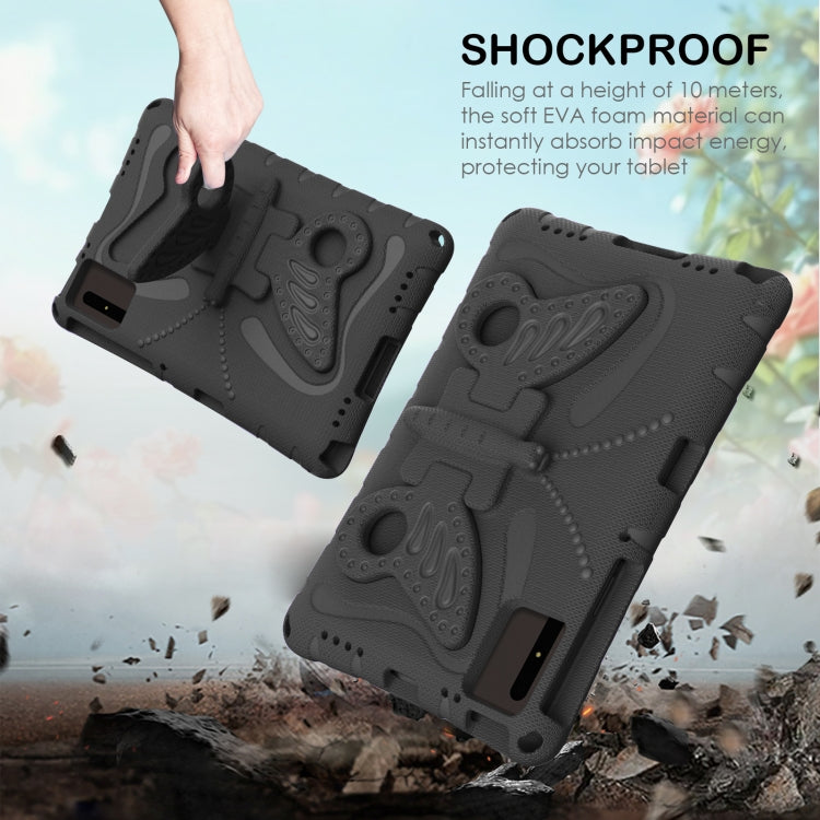 For Samsung Galaxy Tab S9 11 X710 Butterfly Bracket EVA Shockproof Tablet Case(Black) - Other Galaxy Tab PC by buy2fix | Online Shopping UK | buy2fix