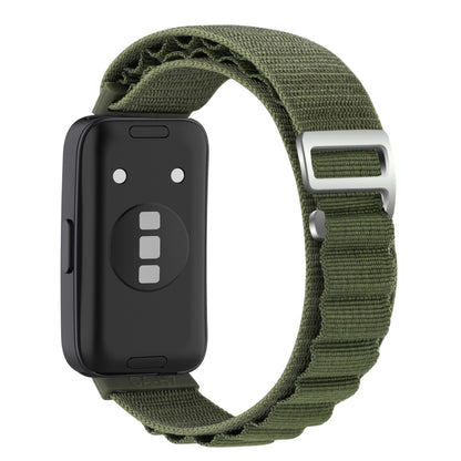 For Huawei Band 8 / 9 Loop Nylon Watch Band(Green) - Watch Bands by buy2fix | Online Shopping UK | buy2fix