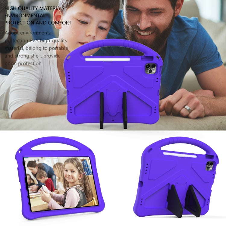 For iPad Pro 11 2024 EVA Shockproof Tablet Case with Holder(Purple) - iPad Pro 11 2024 Cases by buy2fix | Online Shopping UK | buy2fix