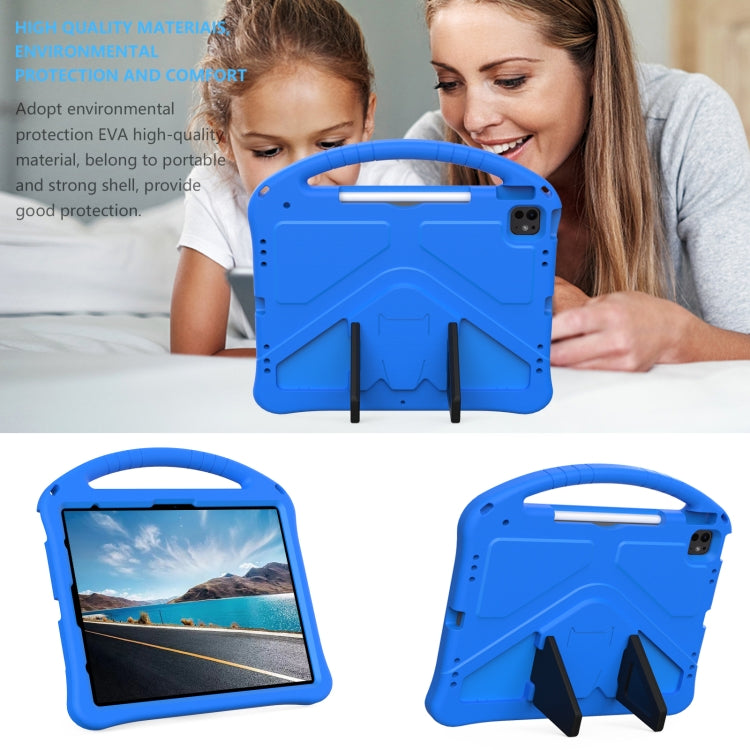 For iPad Air 13 2024 EVA Shockproof Tablet Case with Holder(Blue) - iPad Air 13 2024 Cases by buy2fix | Online Shopping UK | buy2fix