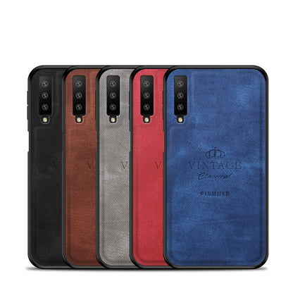 PINWUYO Shockproof Waterproof Full Coverage PC + TPU + Skin Protective Case for Galaxy A7 2018/A750(Black) - Galaxy Phone Cases by PINWUYO | Online Shopping UK | buy2fix