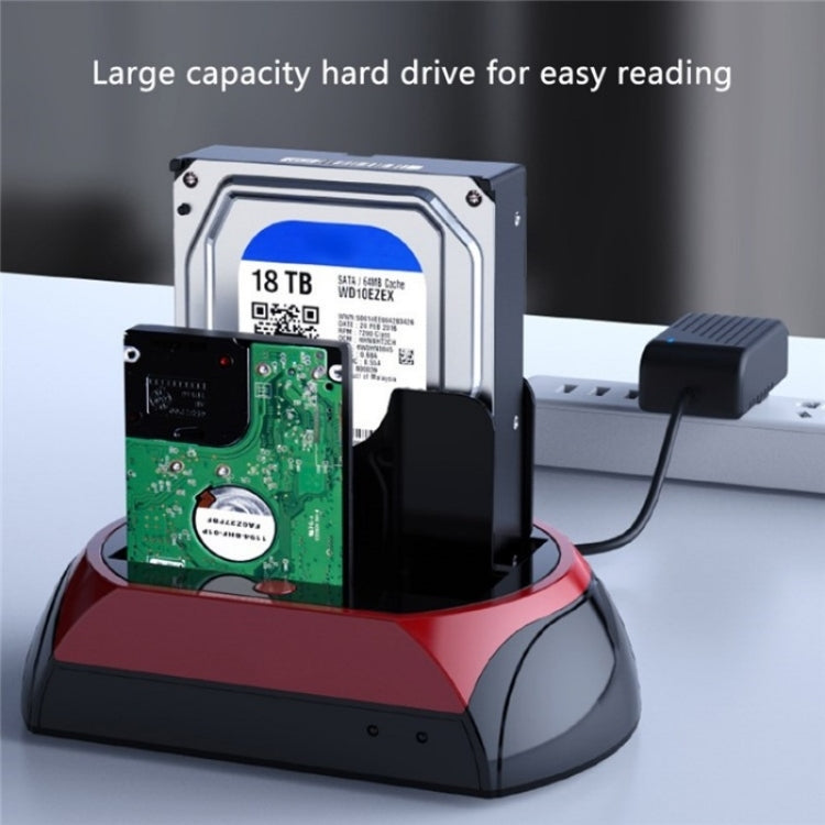 575D USB Hard Disk Holder Laptop Mobile Hard Disk Box 2.5 / 3.5inch SATA IDE HDD Base, Plug:UK Plug - HDD Enclosure by buy2fix | Online Shopping UK | buy2fix