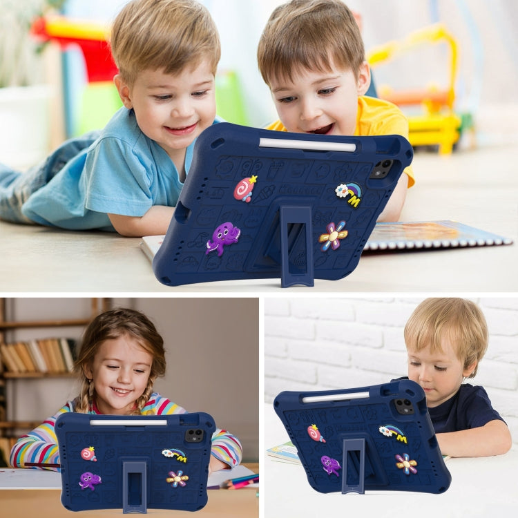 For iPad Air 11 2024 Hi Baby EVA Full Body Tablet Case with Strap(Navy Blue) - iPad Air 11 2024 Cases by buy2fix | Online Shopping UK | buy2fix