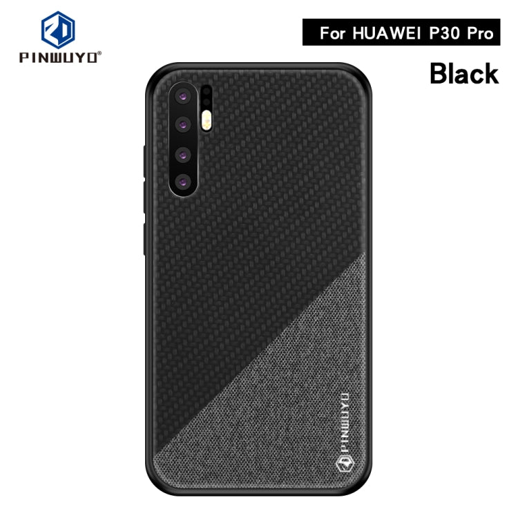 PINWUYO Honors Series Shockproof PC + TPU Protective Case for Huawei P30 Pro(Black) - Huawei Cases by PINWUYO | Online Shopping UK | buy2fix