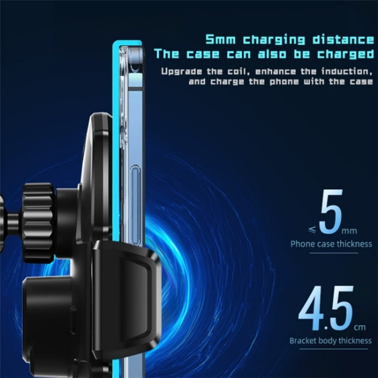 SD11 Car Mount Air Vent Phone Holder 15W Fast Charging Car Wireless Charger - Wireless Charging Pads by buy2fix | Online Shopping UK | buy2fix