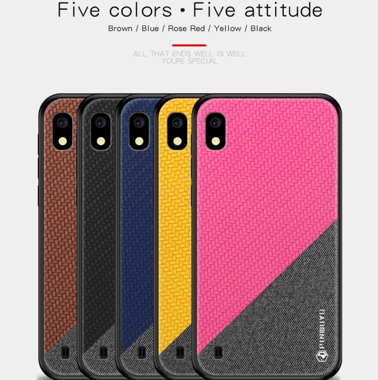 PINWUYO Honors Series Shockproof PC + TPU Protective Case for Galaxy A10(Black) - Galaxy Phone Cases by PINWUYO | Online Shopping UK | buy2fix