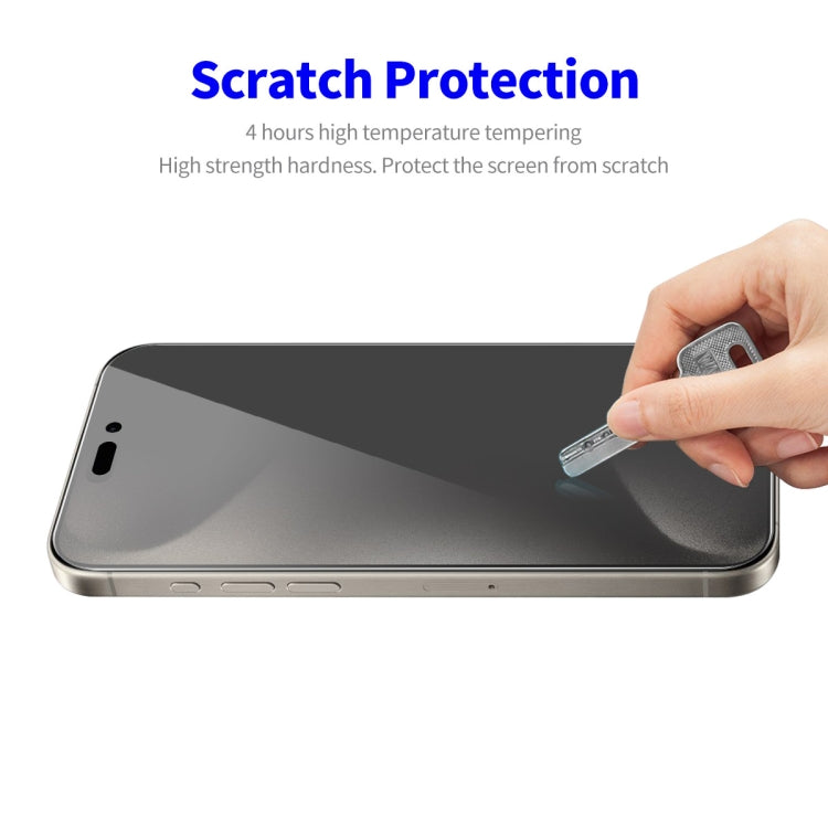 For iPhone 16 Pro 2pcs ENKAY Hat-Prince 28 Degree Anti-peeping Privacy Tempered Glass Film - iPhone 16 Pro Tempered Glass by ENKAY | Online Shopping UK | buy2fix