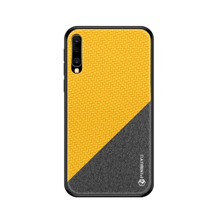 PINWUYO Honors Series Shockproof PC + TPU Protective Case for Galaxy A70(Yellow) - Galaxy Phone Cases by PINWUYO | Online Shopping UK | buy2fix